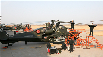 Attack helicopters receive phase maintenance