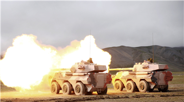 PTL-02 tank destroyers fire at targets
