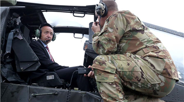 Croatian defence minister visits U.S. military helicopter landing in Crotia