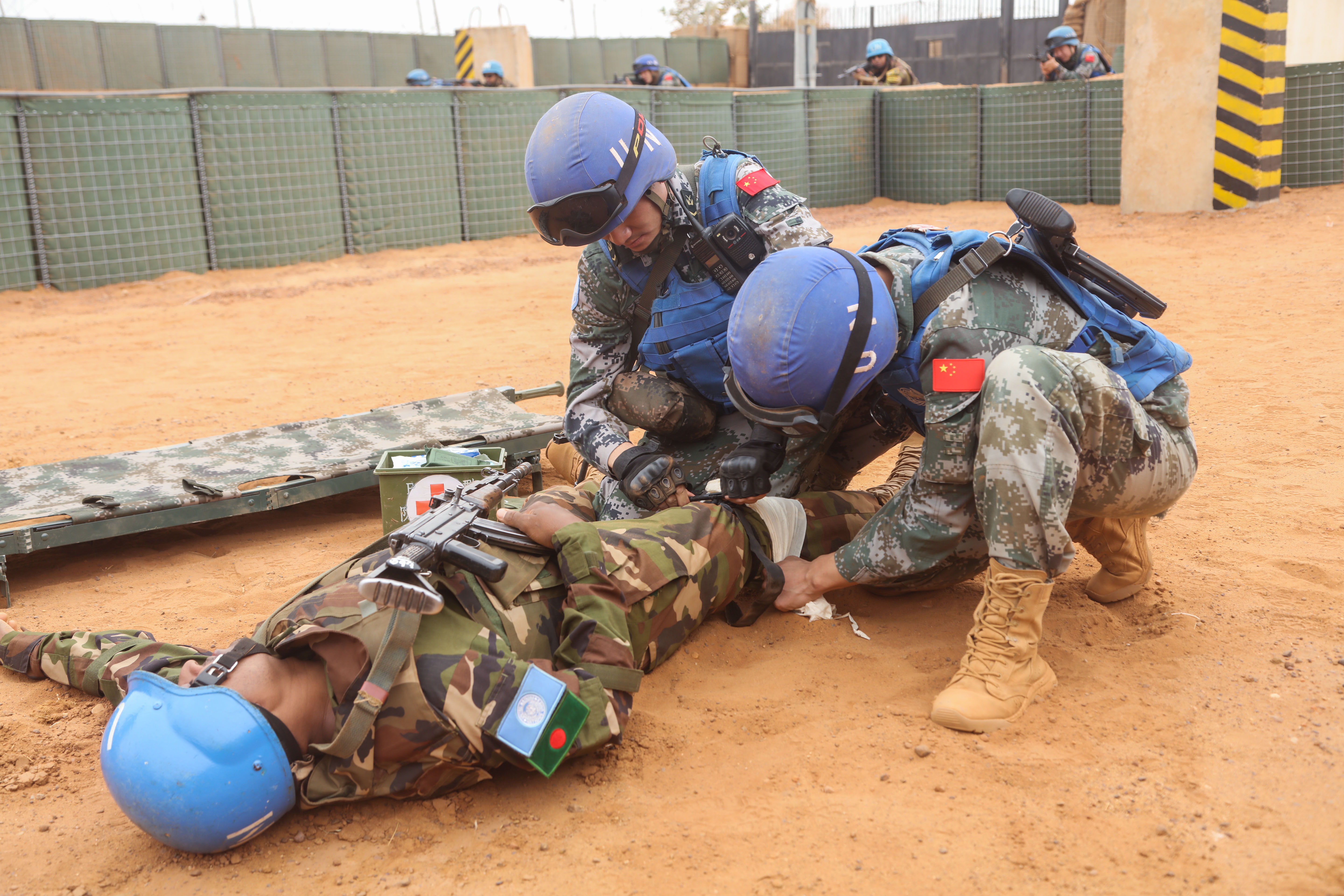 Chinese peacekeepers to Mali participate in multinational joint