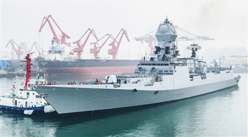 16 naval vessels assemble in Qingdao for PLA Navy's 70th anniversary