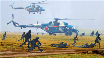 Chinese troops participate in Tsentr-2019 drills