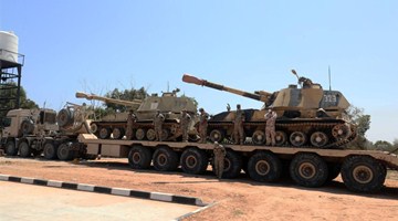Military parade held in Khoms city, Libya