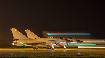 Fighter jets get ready for midnight flight