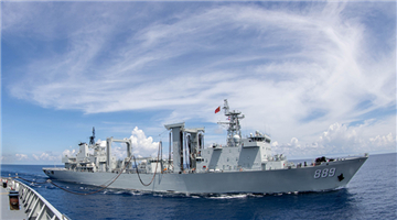 39th Chinese naval escort taskforce conducts replenishment-at-sea
