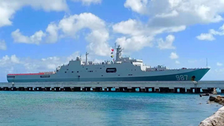 Chinese naval ships arrive in Tonga with disaster relief supplies