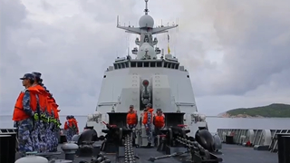 Destroyer flotilla opens fire in combat exercise