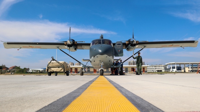 Y-12 transport aircraft performs mission