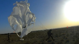 Special operations soldiers in parachute training