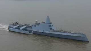 China's first indigenously-built 100-ton-class unmanned vessel conducts sea trial